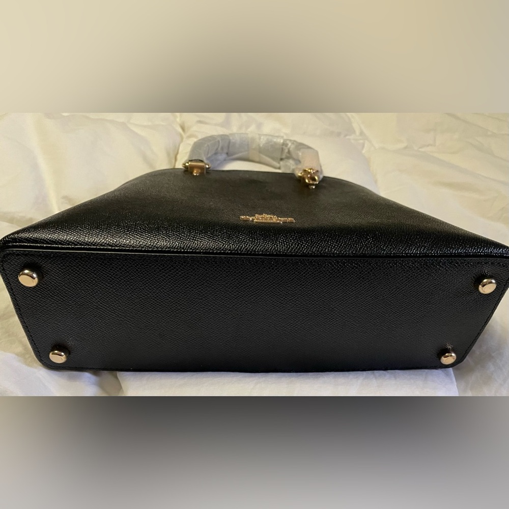 Coach Black Katy Satchel with Gold Hardware - Picture 4 of 10